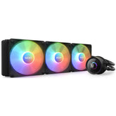 NZXT Kraken 360 RGB (Black) LCD Display All-In-One 360mm Liquid CPU Cooler w/ 3x120mm F120 RGB Core fan, LGA1700 Support | RL-KR360-B1 (Black) | - CompuMe